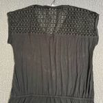 Calvin Klein Crochet Shoulder Tunic Black Cover Up Dress Photo 8