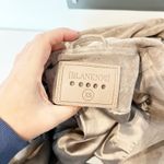 BLANK NYC Faux Suede Long Sleeve Moto Jacket Tan Beige XS Photo 2