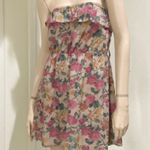 Mine Floral Ruffle Strapless Summer Dress M Size M Photo 2