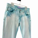Hydraulic Y2K Women's Light Aqua Blue Cropped Straight Leg Jeans Size 10 Stretch Photo 4