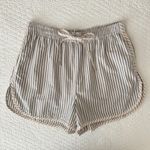 Madewell Crinkle Cotton Striped Dolphin-Hem Shorts Boxers Women’s Large Photo 2