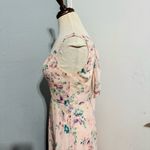 Marchesa Notte Bridesmaid Women Pink Floral Backless Sleeveless Dress Size 2 Photo 7