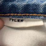 SLVRLAKE $299 Tyler Frayed Hem Straight Leg Jeans Size 27 Blue Photo 6