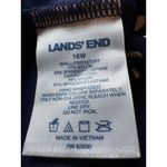 Lands' End  Tankini Top‎ Swimsuit Plus Size 16W Navy Blue White Polka Dot Photo 2