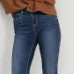 Old Navy  mid-rise kicker boot-cut dark blue jeans, size 16 short Photo 0