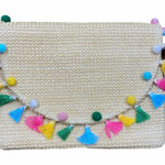 None Gorgeous tassel boho small clutch wristlet bag Photo 0