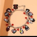 Horror Charm Bracelet with Red and Black Accents Photo 3