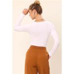 idem Ditto  Front Cut Out Long Sleeve Knit Top Photo 2