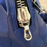 Milly ‎ satchel purse crossbody blue large zipper pockets handle Photo 8