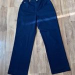 St. John Navy Blue Dress Trousers Sz 28 Straight Leg Women's Designer Luxury Photo 7