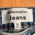 Reformation Women’s Liza Ultra High Rise Straight Jeans in Malta Wash Blue|Sz:31 Photo 12