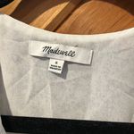 Madewell georgette ruffle sleeve peplum blue & white floral top Photo 4