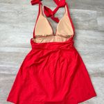 J.Crew red V-neck halter swim dress #AV126 Photo 6