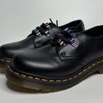 Dr. Martens 1461 Iridescent Hardware Leather Lace Up Oxford Shoes in Black Photo 0