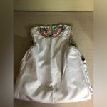 Molly Moorkamp Floral Sleeveless Shift Dress Sz. 12 White/Multicolor NWOT Pink Photo 4