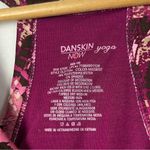 Danskin  Yoga Pink & Purple Floral Printed Racerback Athletic Tank Top M Photo 3