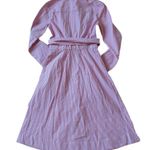 J.Crew NWT Tie Waist Button Down in Providence Red Stripe Shirt Dress 00 Photo 3