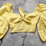 Bershka Cropped Puff Sleeve Top  Photo 0