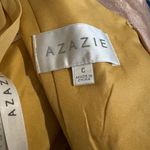 Azazie Gold Lianne Custom Size Dress Photo 6