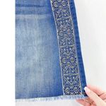 NEW Women's Denim Embroidered A Line Skirt size 6 Boho Stretch 18.5" Photo 2
