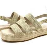 Caslon Womens 8 Ashton Espadrille Platform Sandal Gold Summer Beach Bohemian Photo 0