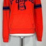 PINK - Victoria's Secret PINK Victoria’s Secret Orange Logo Pullover Hooded Sweatshirt, Sz Small Photo 3