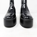 Nine West [] Henrita Black Patent Leather Platform Chelsea Ankle Boots Size 9.5 M Photo 8