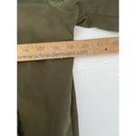 Army Green Satin Bomber Jacket Womens Size Medium Trucker Photo 7