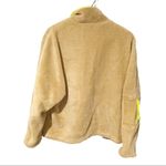 Urban Outfitters  BDG Small Tan Neon Trim Teddy Bear Sherpa Full Zip‎ Jacket Photo 4