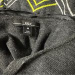 R & K Gray Knee Length 3 Quarter Sleeve Lightweight Knit Acrylic Sweater Dress M Photo 6