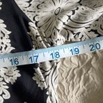 Kookai Vintage  Rayon Print Blouse w/accent trim. Size 38/Small‎ Black Cream Photo 7