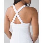 Lululemon  Kanto Catch Me Tank Built-in Bra White‎ Size 12 Yoga Pilates Gym GUC Photo 1