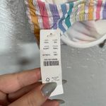 J.Crew Women 38D Rainbow Stripe Seersucker Underwire Bikini Top Bow Front Photo 5