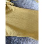 Believe... Floral Embroidered 3/4 Sleeve Cut Out Arm Tie Yellow Sweater Size XL Photo 8