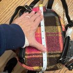 Pink Sherpa Plaid Crossbody Purse Multi section Backpack Womens Girls Travel Bag Photo 13