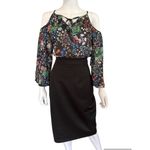 Krass&co New NY& Cold Shoulder Scuba Twoffer Midi Dress Sz M Photo 4