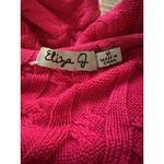 Eliza J  Pink Cable Knit Long Sleeves A Line Fit & Flare Sweater Dress Size Med Photo 7