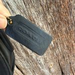 Coach Vintage #9947 "Vista" Black Leather Crossbody Bag Purse Saddle 90’s Photo 3