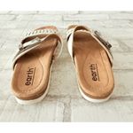 Earth Emani Off White Leather Slide Cork Footbed Sandal Cushioned Comfort Sz 7 Photo 3