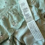 Hollister Light Green Floral Sleeveless Ruffled Spaghetti Strap Mini Dress XS Photo 6