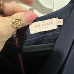 Ted Baker  Women's Navy Blue Konnee Wrap Front Cut Out Playsuit Romper Size M Photo 6