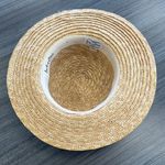 Lack of Color  Stylish Straw Sun Hat with Black Band and bow.  57 CM size. Photo 2