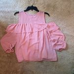 Old Navy Pink sparkle off the shoulder blouse Photo 0