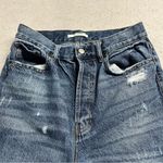 PacSun  Medium Wash Ultra High Rise Busted Knee Distressed Slim Straight Jeans 28 Photo 2