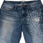 Project Runway Distressed Pearl Detail Boyfriend Jeans Photo 3