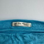Free People  Sky Blue Boatneck Long Sleeve Tee Size Medium NWOT Photo 2