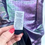 Likely Revolve Lurex Haley Metallic Purple Iridescent Mini Cocktail Dress 4 Photo 5