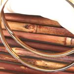 Monet  Gold Tone Bangle Bracelet Set of Two Photo 2