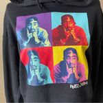 Chemistry  | Tupac Poetic Justice Black Cropped Hoodie Sweatshirt Sz S Photo 1