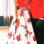 PromGirl Two Piece Red Prom Dress Photo 1